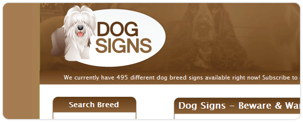 Dog Signs Logo